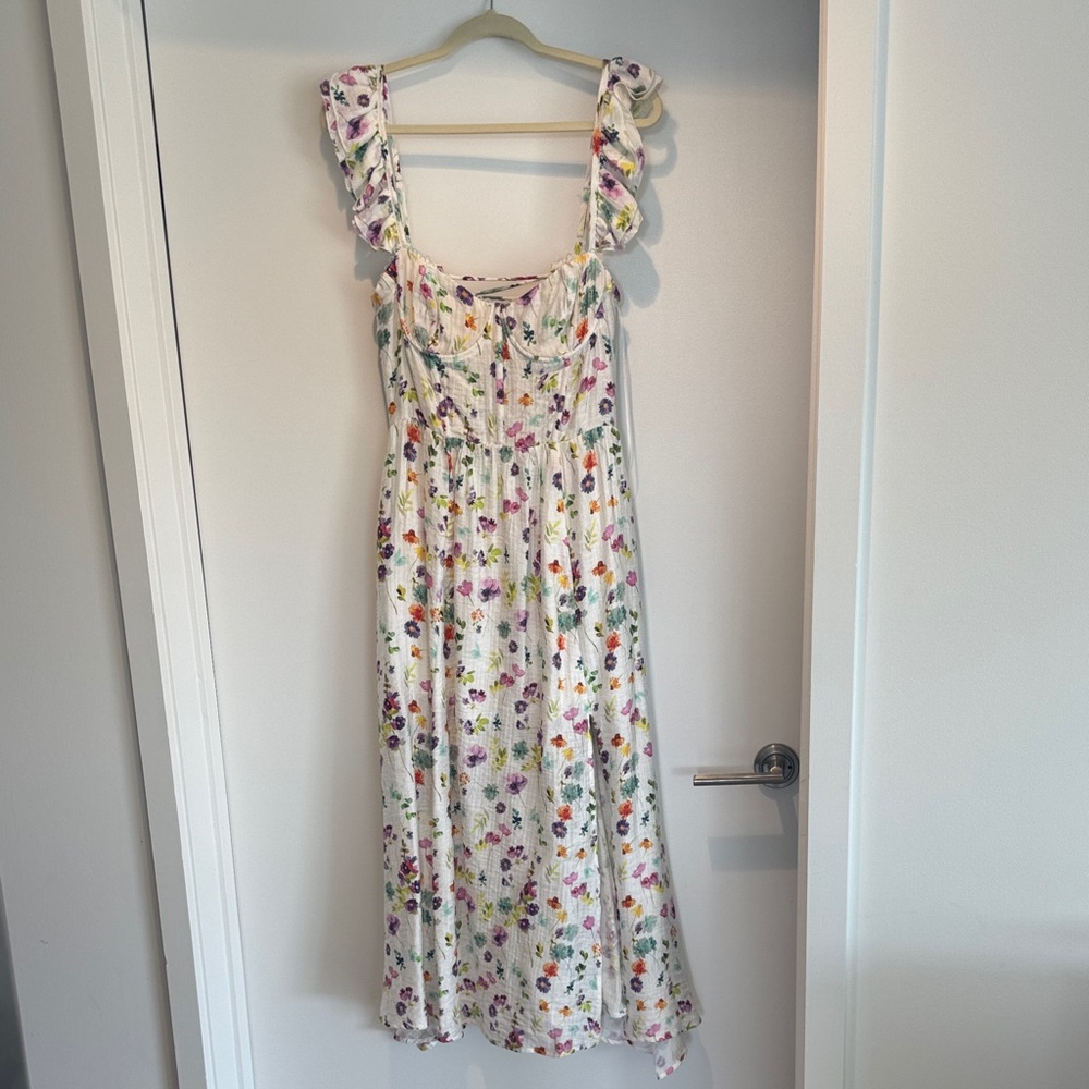 ASTR Floral Midi Dress